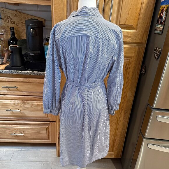 Lilly Pulitzer Dress, Blue and White Striped, ADORABLE!!!! SIZE 12, EUC. - Picture 3 of 16